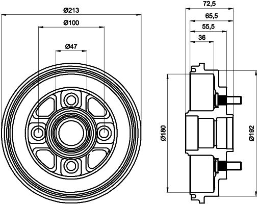 HELLA PAGID Jarrurumpu 8DT 355 300-281